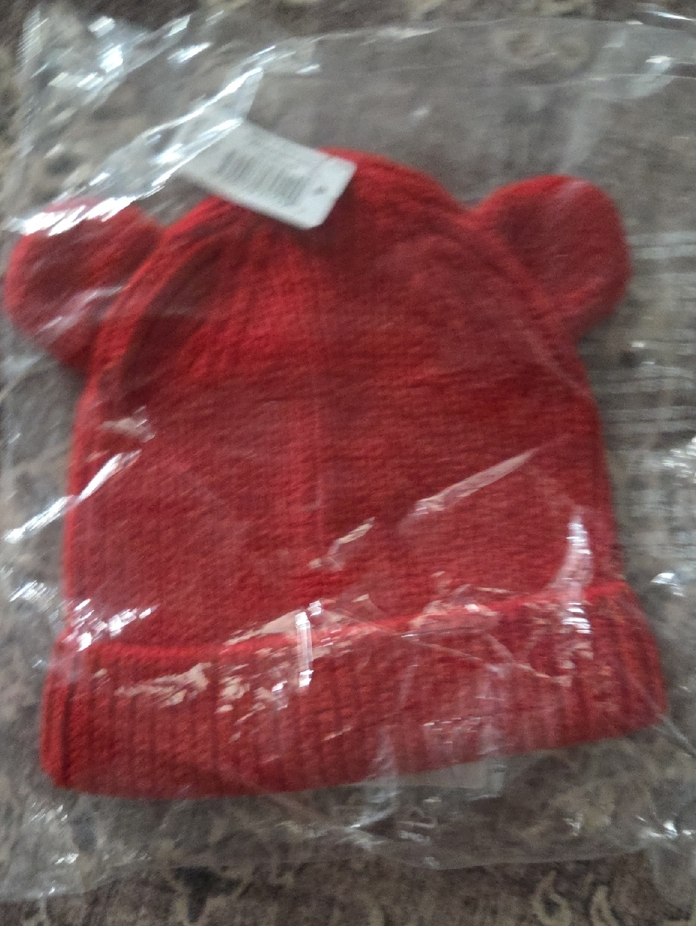 Gap Red Knit Beanie with Ear Details